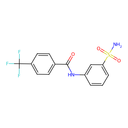 N-(3-sulfamoylphenyl)-4-(trifluoromethyl)benzamide structure