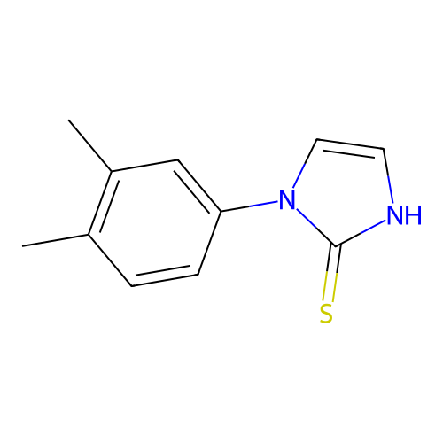1-(3,4-dimethylphenyl)-1H-imidazole-2-thiol structure