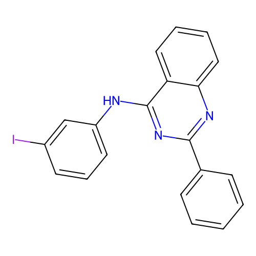 N-(3-iodophenyl)-2-phenylquinazolin-4-amine structure
