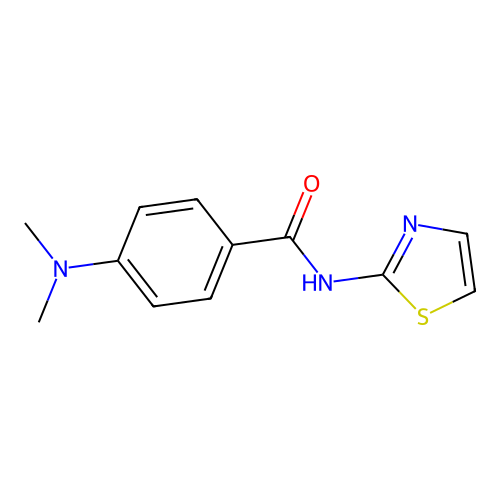 4-(dimethylamino)-N-(thiazol-2-yl)benzamide structure