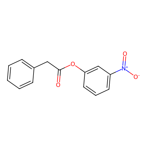 (3-Nitrophenyl) 2-phenylacetate structure