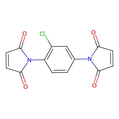 1,1'-(2-Chloro-1,4-phenylene)bis(1h-pyrrole-2,5-dione) structure