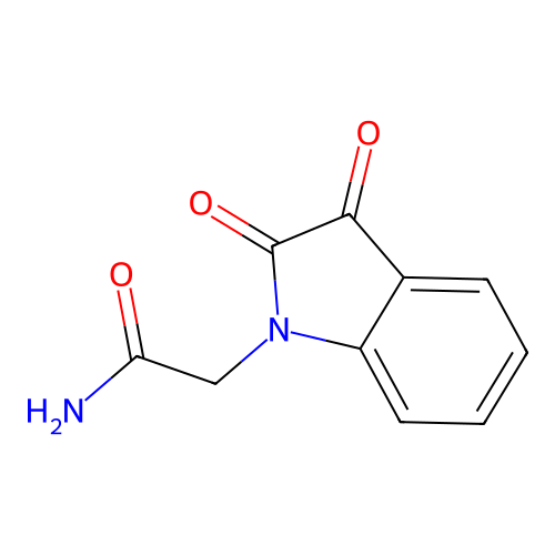 2-(2,3-dioxo-2,3-dihydro-1H-indol-1-yl)acetamide structure