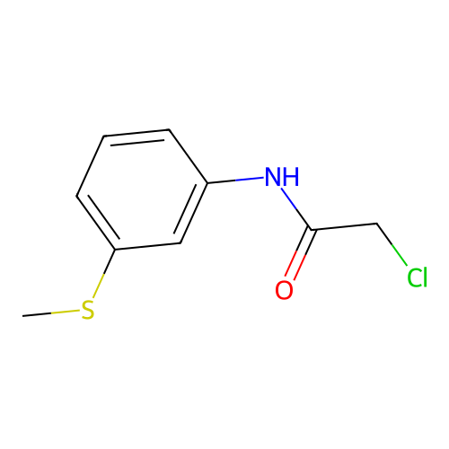 2-Chloro-N-[3-(methylsulfanyl)phenyl]acetamide structure
