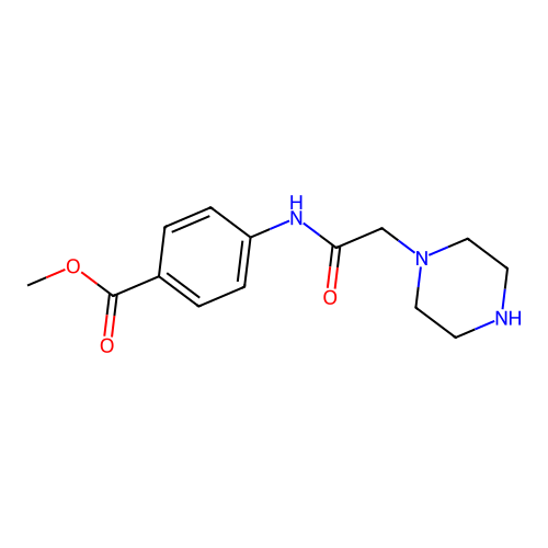 Methyl 4-[(piperazin-1-ylacetyl)amino]benzoate dihydrochloride structure