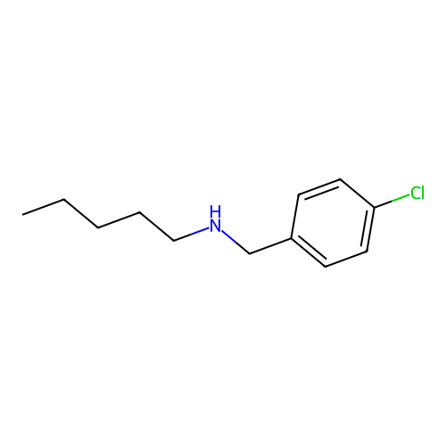 4-Chloro-N-pentylbenzenemethanamine structure