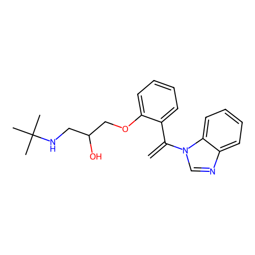 2-Propanol, 1-(6-(1-(1H-benzimidazol-1-yl)vinyl)phenoxy)-3-(tert-butylamino)- structure