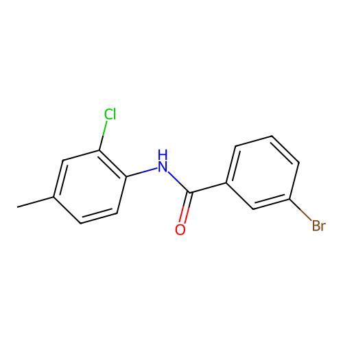 3-bromo-N-(2-chloro-4-methylphenyl)benzamide structure