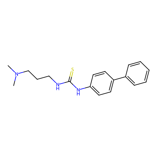 1-[3-(Dimethylamino)propyl]-3-(4-phenylphenyl)thiourea structure