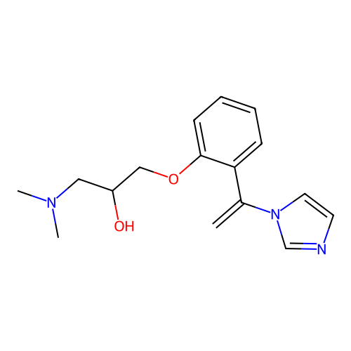 2-Propanol, 3-(dimethylamino)-1-(6-(1-(1H-imidazol-1-yl)vinyl)phenoxy)- structure