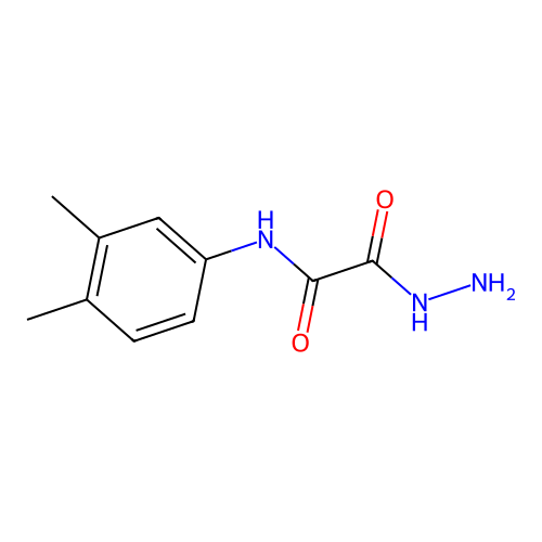 N-(3,4-dimethylphenyl)-1-(hydrazinecarbonyl)formamide structure