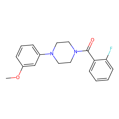 (2-Fluorophenyl)(4-(3-methoxyphenyl)piperazin-1-yl)methanone structure