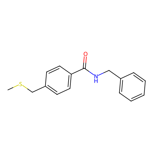 n-Benzyl-4-((methylthio)methyl)benzamide structure