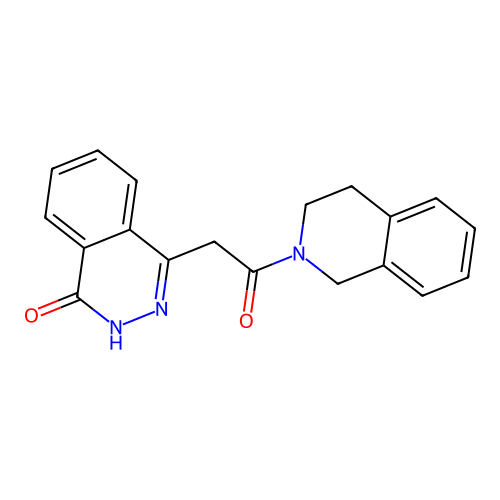 1-(3,4-dihydroisoquinolin-2(1H)-yl)-2-(4-hydroxyphthalazin-1-yl)ethanone structure