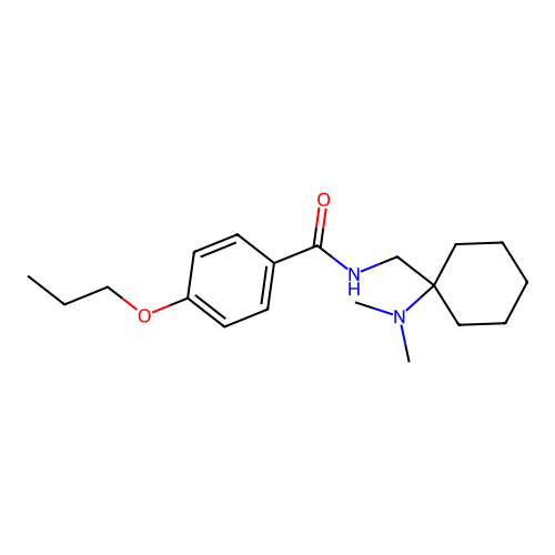 N-{[1-(dimethylamino)cyclohexyl]methyl}-4-propoxybenzamide structure