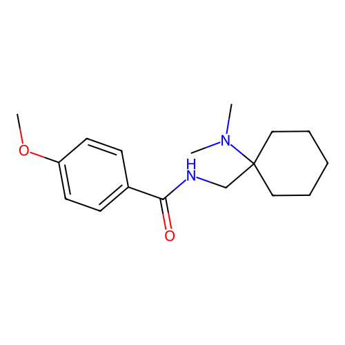 N-{[1-(dimethylamino)cyclohexyl]methyl}-4-methoxybenzamide structure