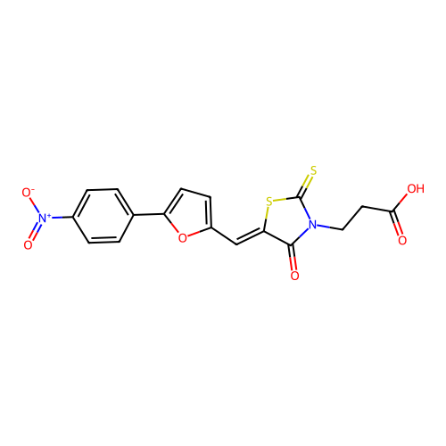 Rhodanine-furan analogue 19 structure