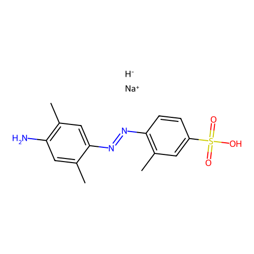 Sodium 6-((4-amino-2,5-xylyl)azo)toluene-3-sulphonate structure