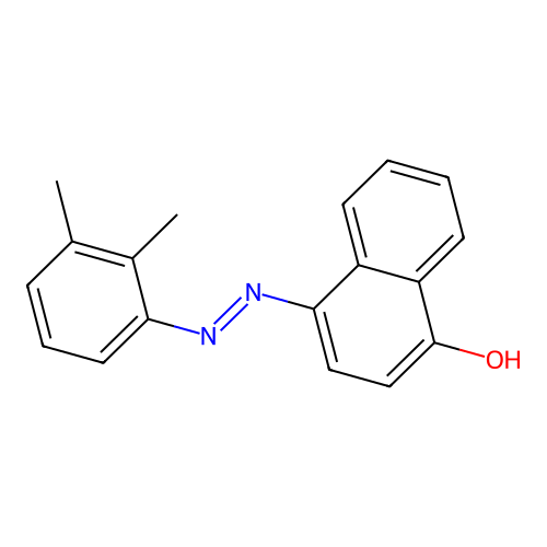 4-((Dimethylphenyl)azo)-1-naphthol structure
