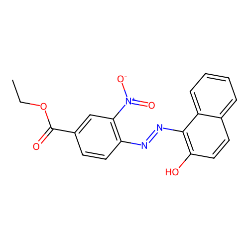 Ethyl 4-((2-hydroxy-1-naphthyl)azo)-3-nitrobenzoate structure