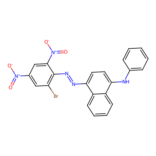 4-((2-Bromo-4,6-dinitrophenyl)azo)-N-phenylnaphthalen-1-amine structure