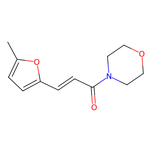 3-(5-Methylfuran-2-yl)-1-morpholin-4-ylprop-2-en-1-one structure