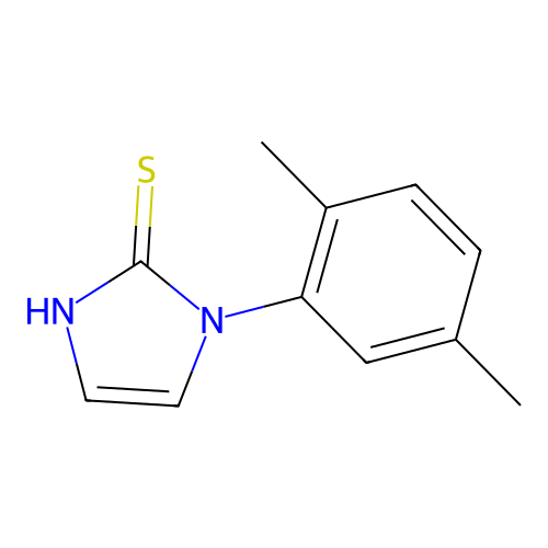 1-(2,5-dimethylphenyl)-1H-imidazole-2-thiol structure
