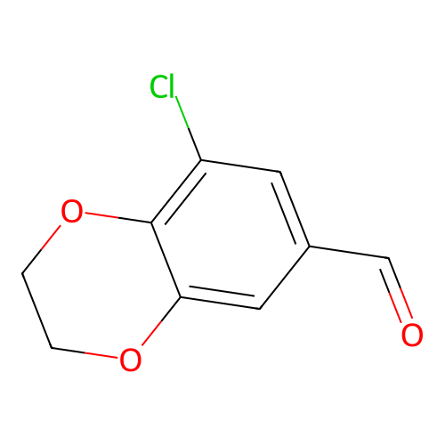 8-Chloro-2,3-dihydro-1,4-benzodioxine-6-carbaldehyde structure