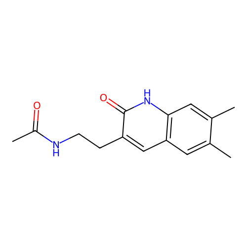 N-(2-(6,7-dimethyl-2-oxo-1,2-dihydroquinolin-3-yl)ethyl)acetamide structure