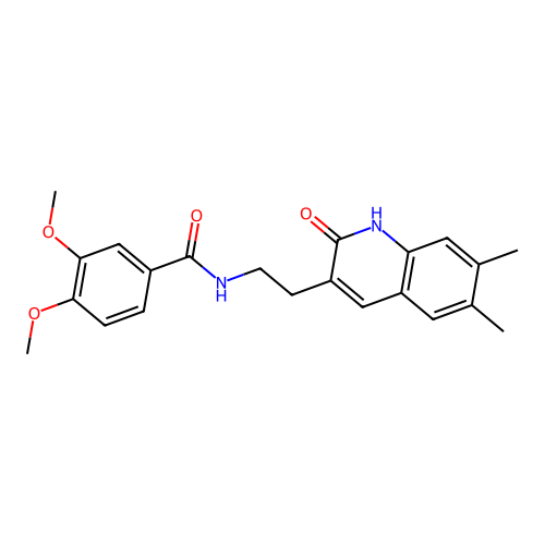 N-(2-(6,7-dimethyl-2-oxo-1,2-dihydroquinolin-3-yl)ethyl)-3,4-dimethoxybenzamide structure