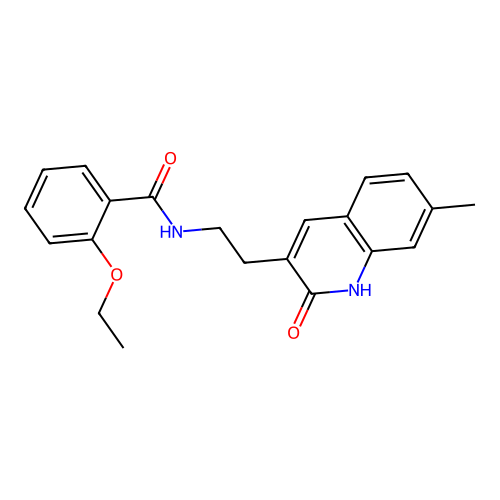 2-ethoxy-N-[2-(7-methyl-2-oxo-1H-quinolin-3-yl)ethyl]benzamide structure
