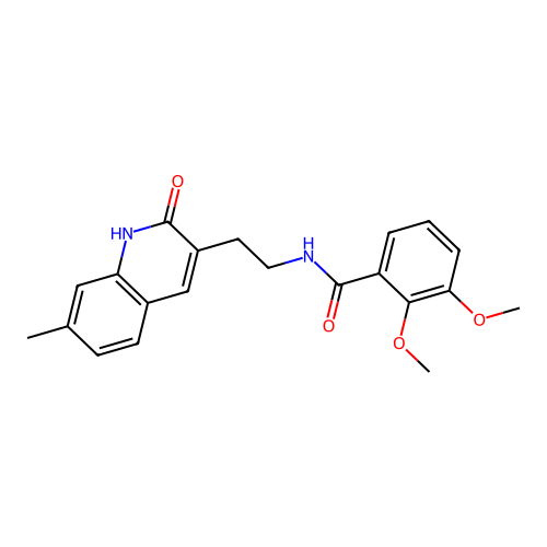 2,3-dimethoxy-N-[2-(7-methyl-2-oxo-1H-quinolin-3-yl)ethyl]benzamide structure