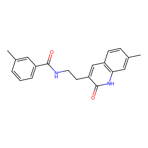 3-methyl-N-[2-(7-methyl-2-oxo-1H-quinolin-3-yl)ethyl]benzamide structure