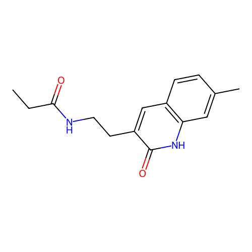 N-(2-(7-methyl-2-oxo-1,2-dihydroquinolin-3-yl)ethyl)propionamide structure