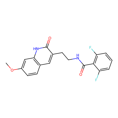 2,6-difluoro-N-(2-(7-methoxy-2-oxo-1,2-dihydroquinolin-3-yl)ethyl)benzamide structure