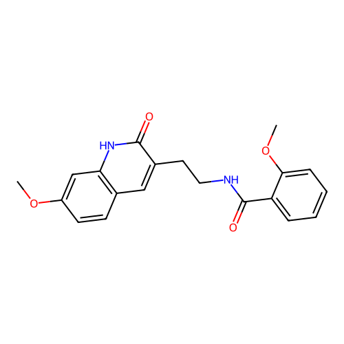 2-methoxy-N-[2-(7-methoxy-2-oxo-1H-quinolin-3-yl)ethyl]benzamide structure