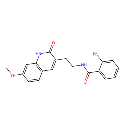2-bromo-N-[2-(7-methoxy-2-oxo-1H-quinolin-3-yl)ethyl]benzamide structure