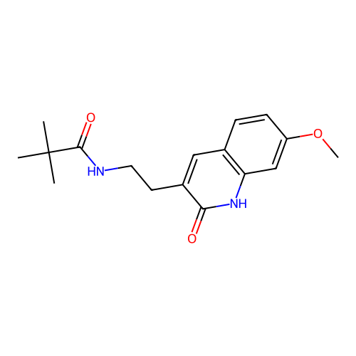N-(2-(7-methoxy-2-oxo-1,2-dihydroquinolin-3-yl)ethyl)pivalamide structure