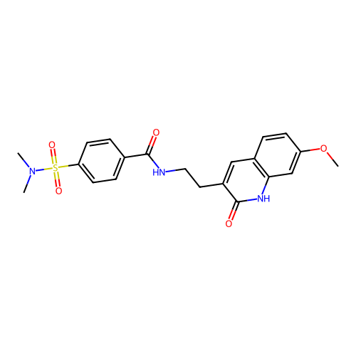 4-(dimethylsulfamoyl)-N-[2-(7-methoxy-2-oxo-1H-quinolin-3-yl)ethyl]benzamide structure