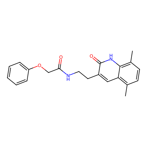 N-(2-(5,8-dimethyl-2-oxo-1,2-dihydroquinolin-3-yl)ethyl)-2-phenoxyacetamide structure