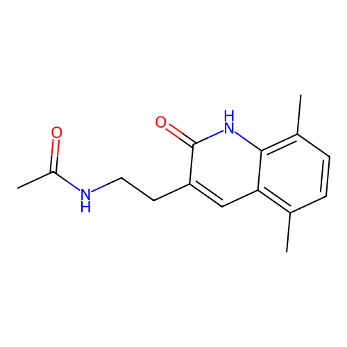 N-(2-(5,8-dimethyl-2-oxo-1,2-dihydroquinolin-3-yl)ethyl)acetamide structure