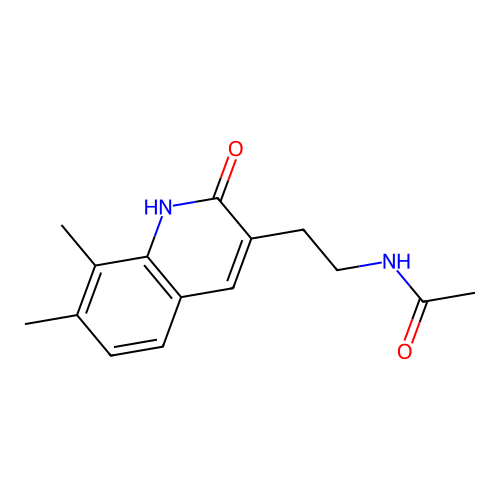 N-(2-(7,8-dimethyl-2-oxo-1,2-dihydroquinolin-3-yl)ethyl)acetamide structure
