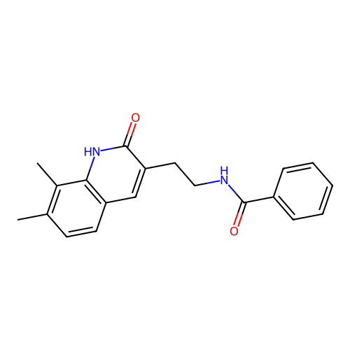 N-(2-(7,8-dimethyl-2-oxo-1,2-dihydroquinolin-3-yl)ethyl)benzamide structure
