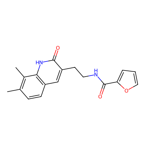 N-(2-(7,8-dimethyl-2-oxo-1,2-dihydroquinolin-3-yl)ethyl)furan-2-carboxamide structure