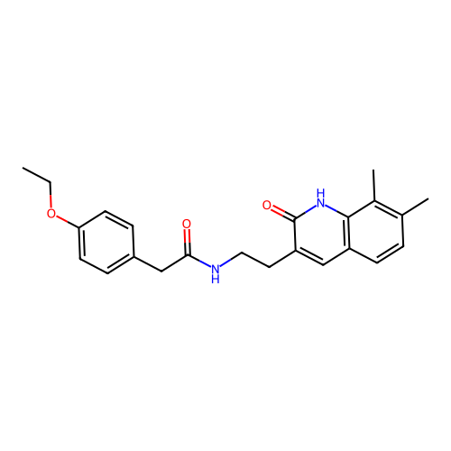 N-[2-(7,8-dimethyl-2-oxo-1H-quinolin-3-yl)ethyl]-2-(4-ethoxyphenyl)acetamide structure