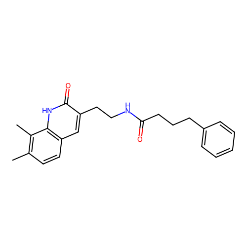 N-(2-(7,8-dimethyl-2-oxo-1,2-dihydroquinolin-3-yl)ethyl)-4-phenylbutanamide structure