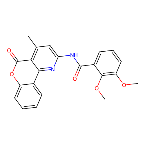 2,3-dimethoxy-N-(4-methyl-5-oxo-5H-chromeno[4,3-b]pyridin-2-yl)benzamide structure