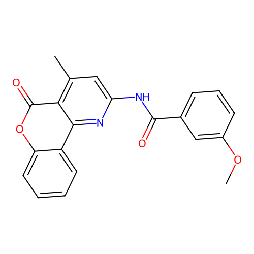 3-methoxy-N-(4-methyl-5-oxo-5H-chromeno[4,3-b]pyridin-2-yl)benzamide structure