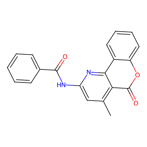 N-(4-methyl-5-oxo-5H-chromeno[4,3-b]pyridin-2-yl)benzamide structure