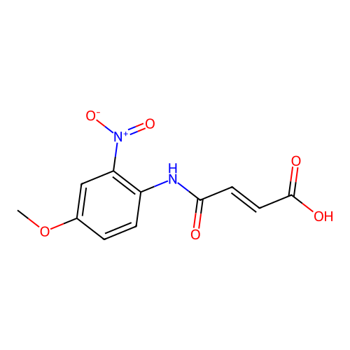 4-((4-Methoxy-2-nitrophenyl)amino)-4-oxobut-2-enoic acid structure